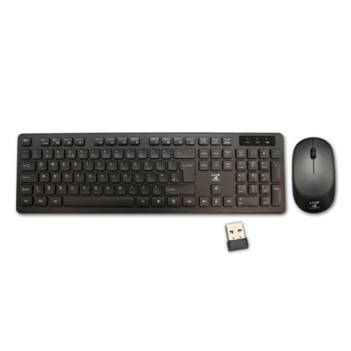 Juego de teclado y ratón inalámbricos de 2.4GHz con dongle USB para PC portátil de tamaño completo NUEVO