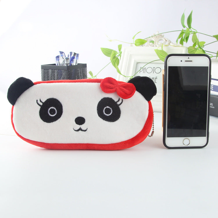 Bolsa de material escolar de la escuela primaria infantil de animales