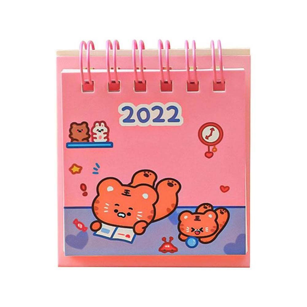 Mini Calendario de Escritorio Creativo con Dibujos Animados para Recordar Cosas