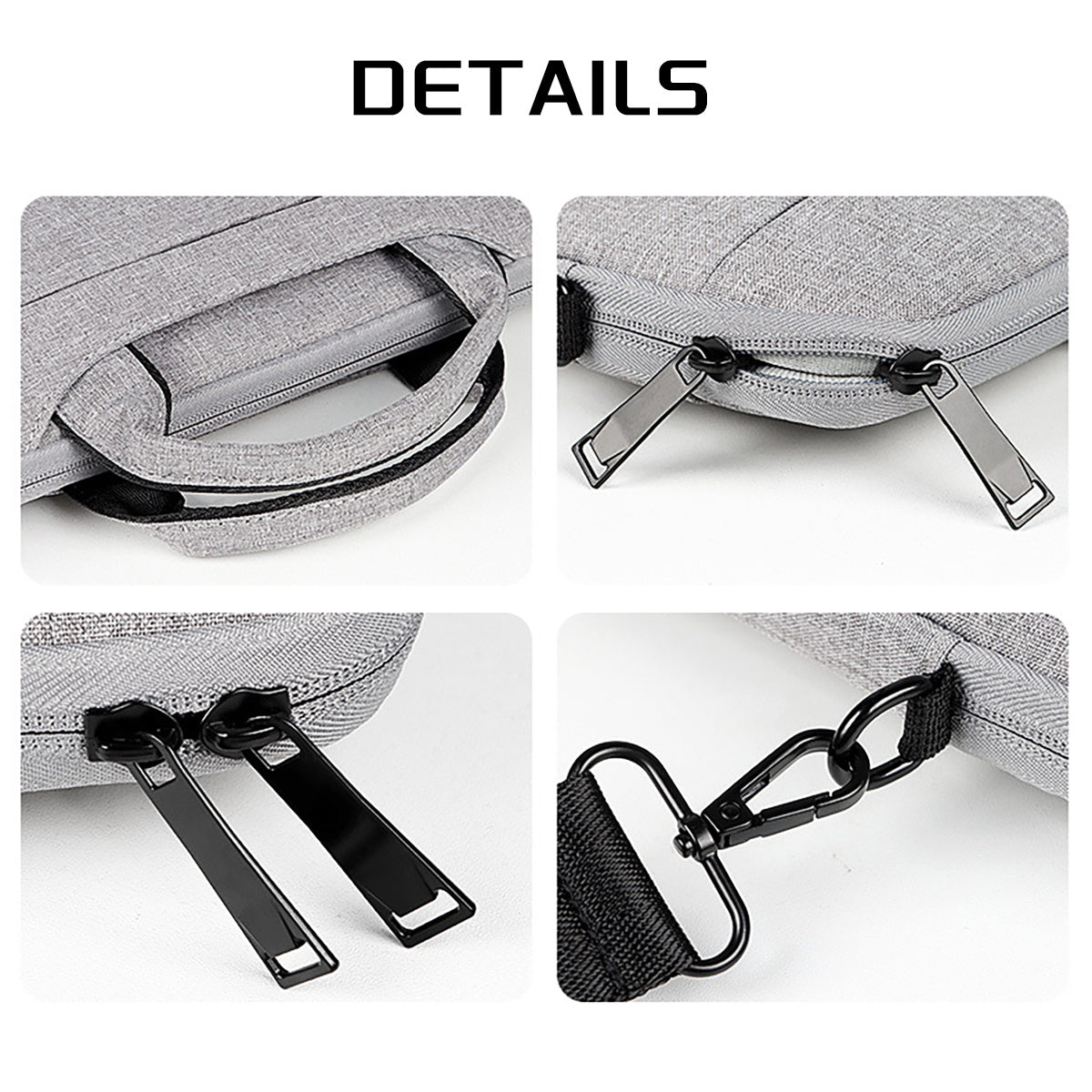 Bolsa para computadora portátil de 13-15.6 pulgadas, maletín para llevar computadora con correa para el hombro, bolsa para computadora portátil de negocios, ocio o escuela
