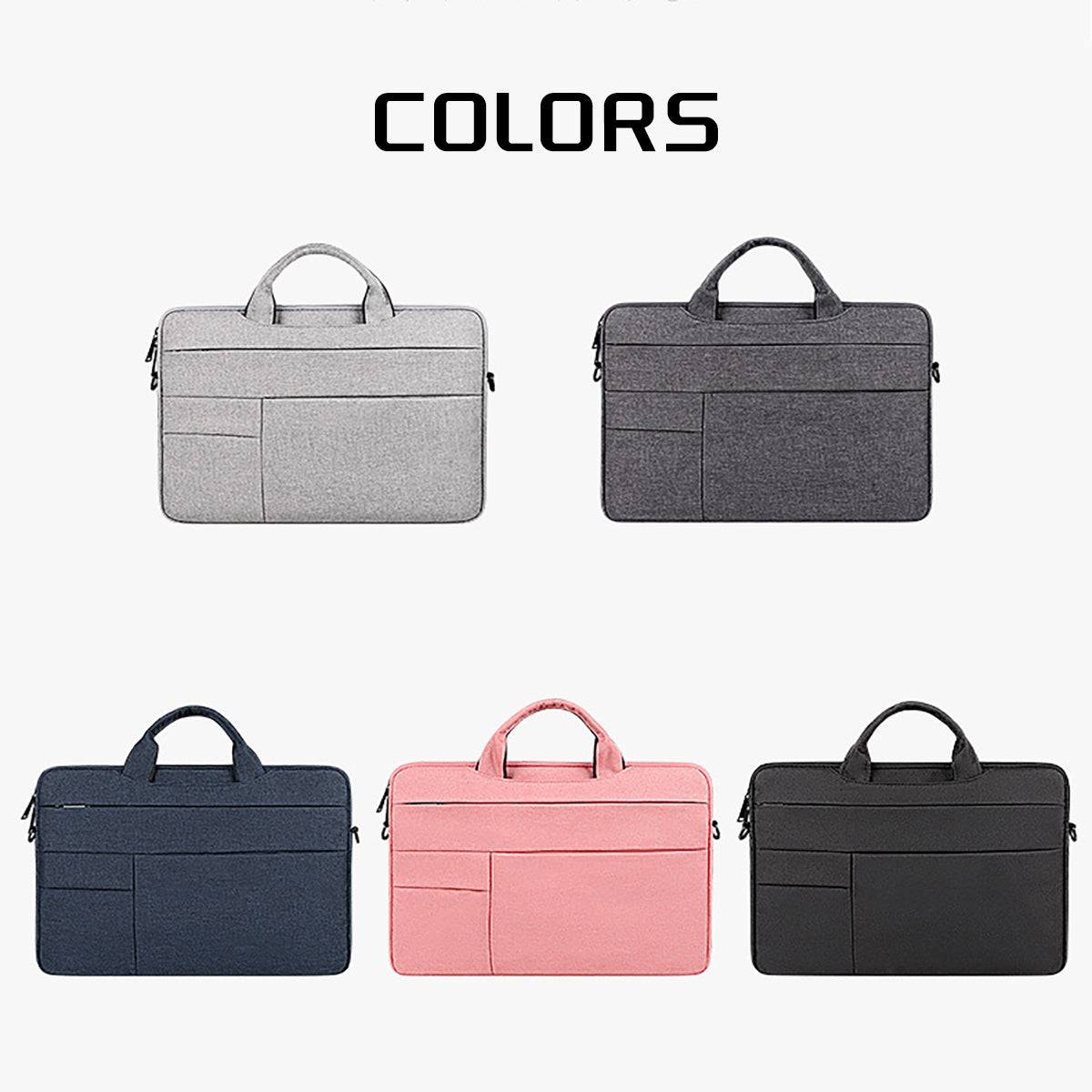Bolsa para computadora portátil de 13-15.6 pulgadas, maletín para llevar computadora con correa para el hombro, bolsa para computadora portátil de negocios, ocio o escuela